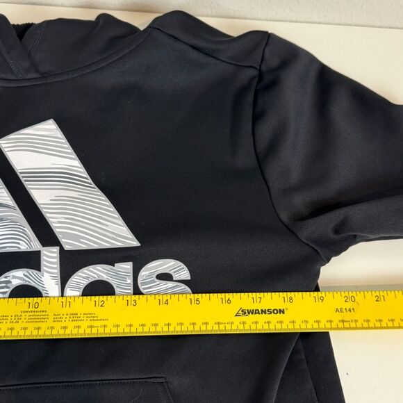 Adidas Black Logo Hoodie Youth XL - Picture 4 of 6